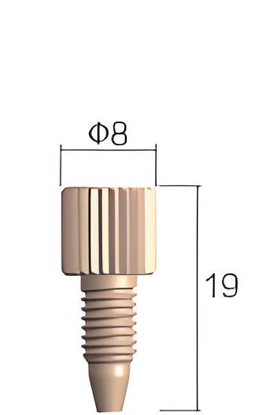 Connecteur PEEK d'une pièce