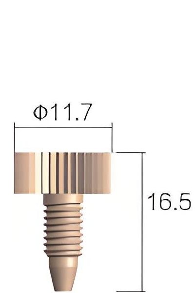 Connecteur PEEK d'une pièce