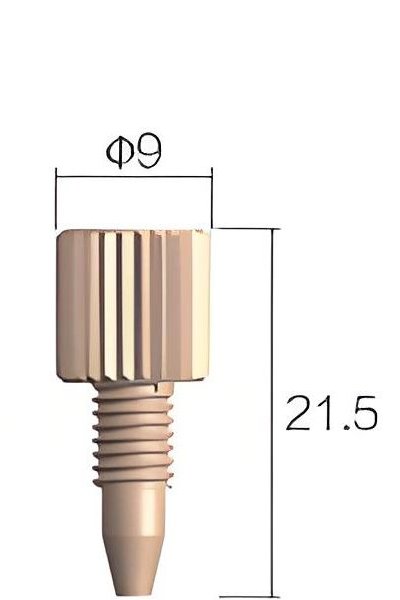 Connecteur PEEK d'une pièce