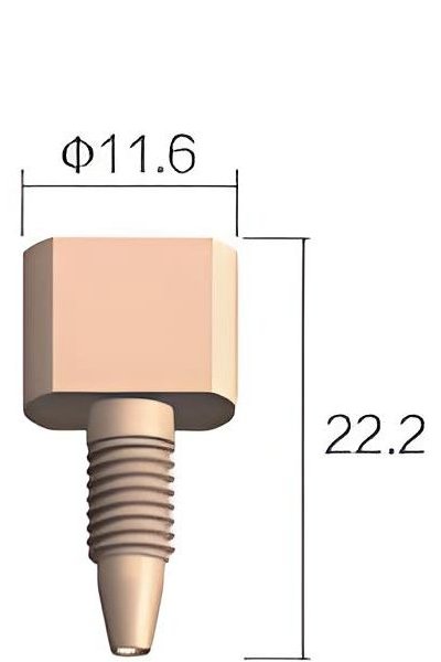 Connecteur PEEK d'une pièce