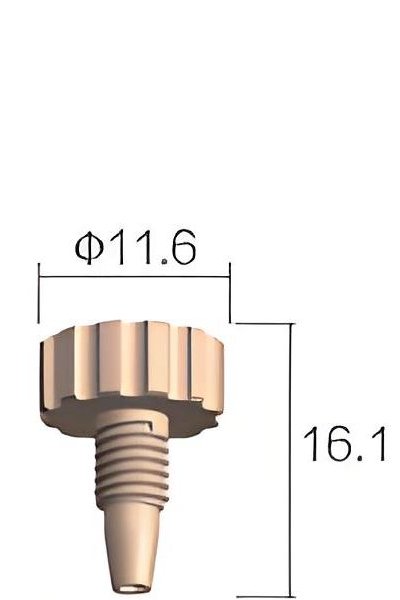 Connecteur PEEK d'une pièce