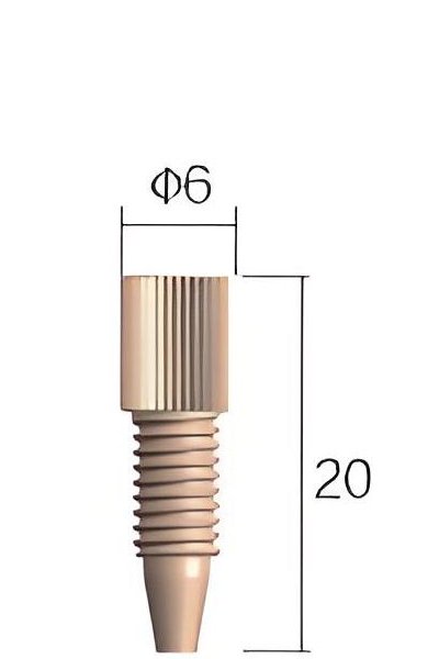 Connecteur PEEK d'une pièce