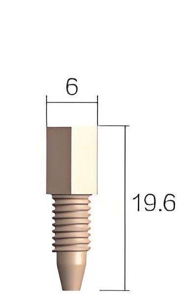 Connecteur PEEK d'une pièce
