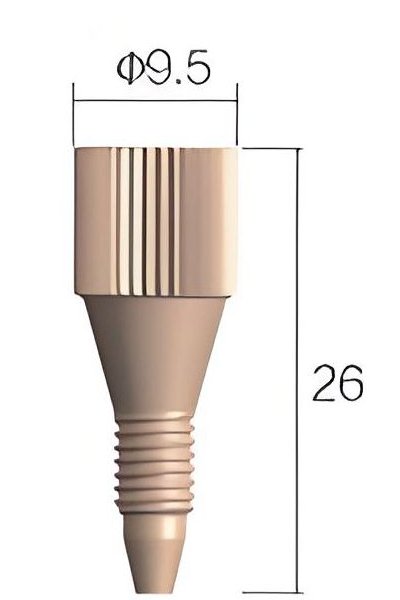 Connecteur PEEK d'une pièce