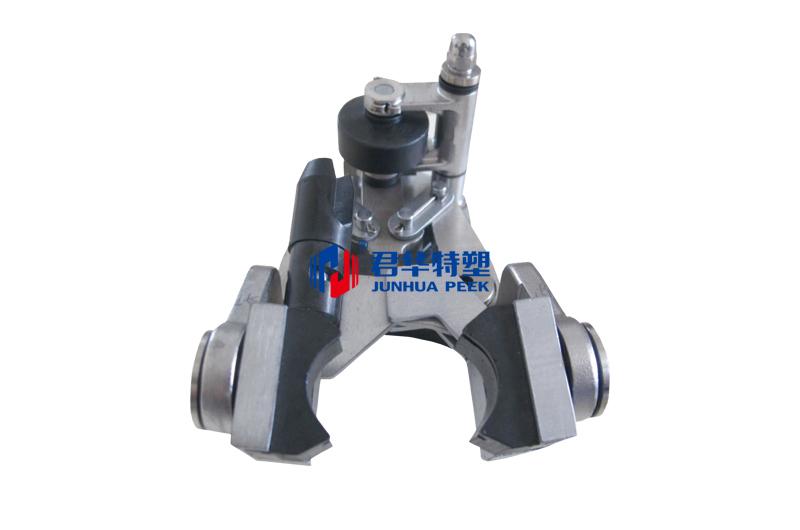 Le manchon-guide de serrage de bouteille en PEEK est utilisé dans les équipements de remplissage de boissons