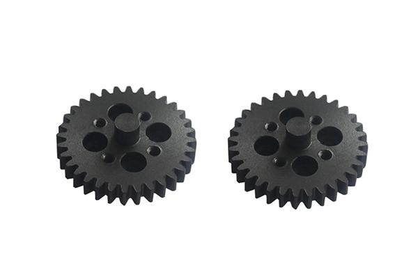 Rotation de la vis principale entraîne l’engrenage PEEK