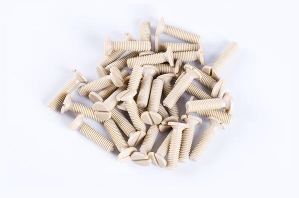 Vis à tête ronde fendue M2 en PEEK