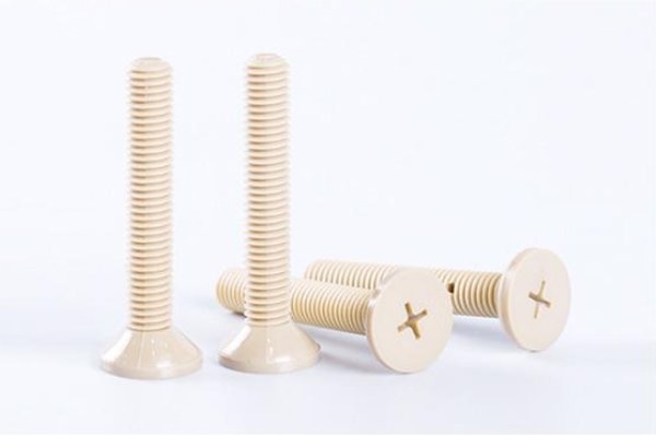 Vis à tête fraisée cruciforme en PEEK