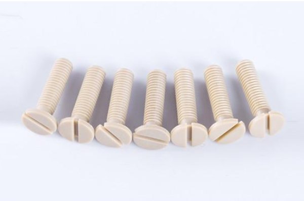 Vis à tête fraisée à fente PEEK