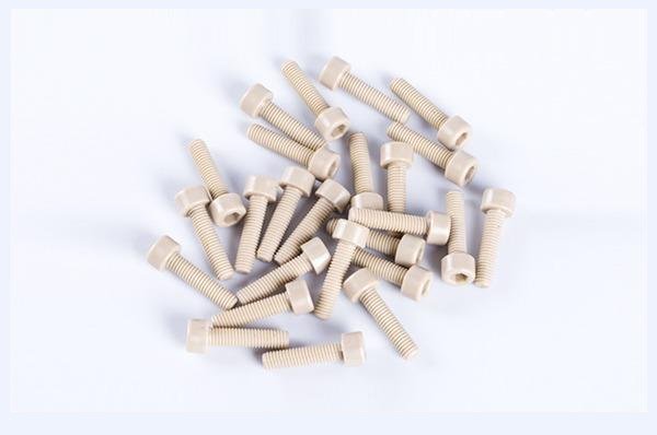 Vis à tête ronde à empreinte hexagonale en PEEK