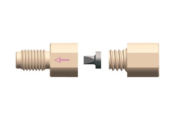 Soupape anti-retour à clapet PEEK