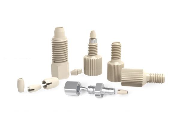 Connecteur haute pression à fixation bidirectionnelle rapide en PEEK fendu