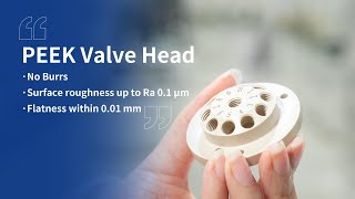 Tête de vanne PEEK de précision : Conception sans bavure pour un contrôle fluide ininterrompu